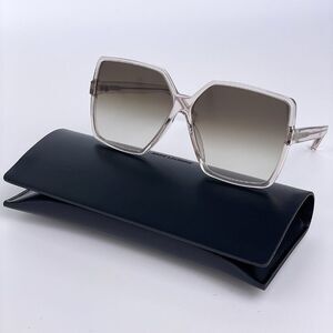 NEW Saint Laurent SL232 BETTY 005 Nude Beige Gradient Sunglasses